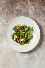 Spring salad with asparagus