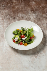 Spring salad with asparagus