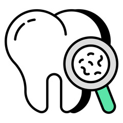 Premium download icon of search tooth