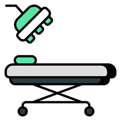 An icon design of operation theater