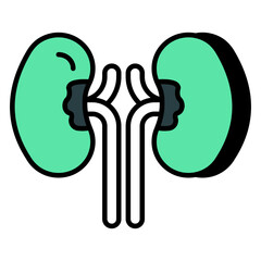 Premium download icon of kidneys