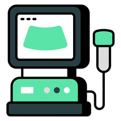 Modern design icon of ultrasound