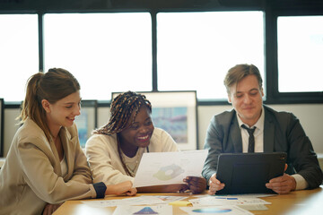 Businesspeople having meeting in the office
