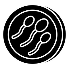 Conceptual solid design icon of small intestine 