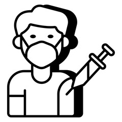 Premium download icon of vaccination 