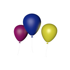 balloons of different colors