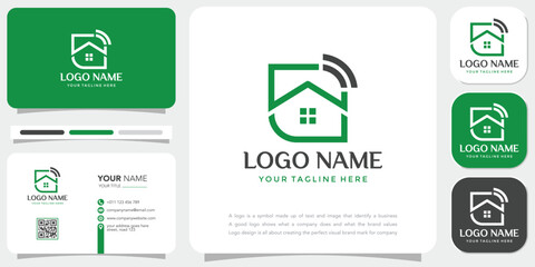 Home logo icon design template vector elements for your company brand. smart technology