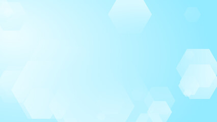 Abstract hexagon geometric white blue pattern technology medical and science background.