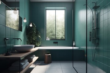 interior of a modern bathroom