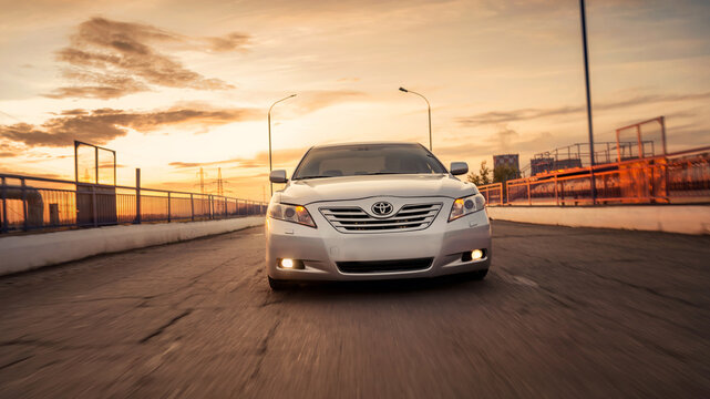 Seattle, Washington, USA May 01, 2023 Toyota Camry VI (XV40) on the highway