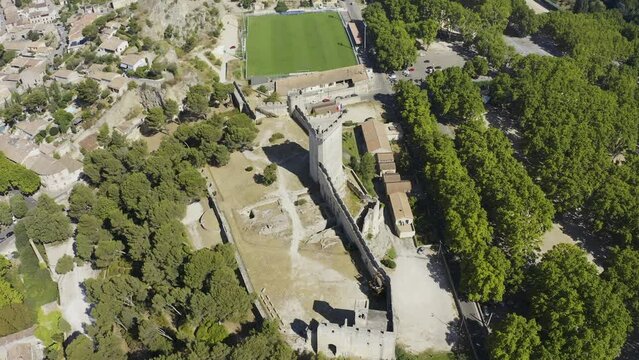Top view of the old castle