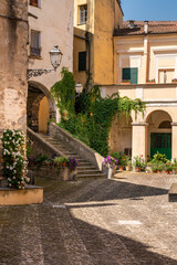 Fototapeta na wymiar view of the small village of Torrazza, Liguria, Imperia, Italy