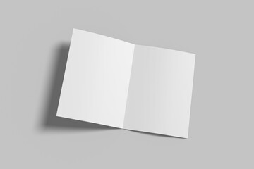 A5 Bifold Brochure Blank Mockup