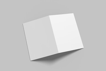 A5 Bifold Brochure Blank Mockup