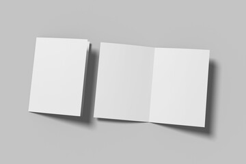 A5 Bifold Brochure Blank Mockup