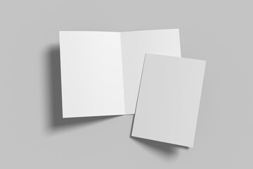 A5 Bifold Brochure Blank Mockup