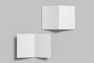 A5 Bifold Brochure Blank Mockup