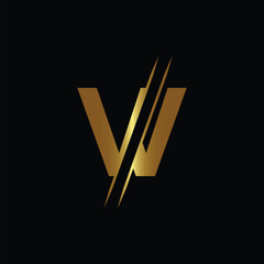 VV letter logo design template elements. VV letter vector logo.