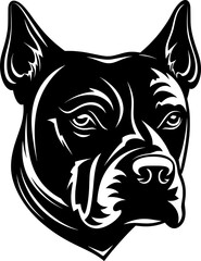 Pit Bull: Minimalist Vector