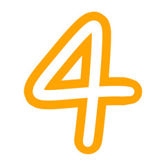 Fototapeta premium Number 4