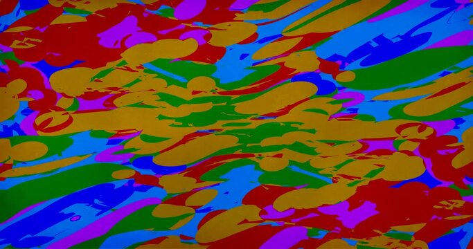 Luminous Landscape - LOOP. Trendy Trippy Psychedelic Background for a Creative Video - a visually interesting and dynamic element for various types of media projects.