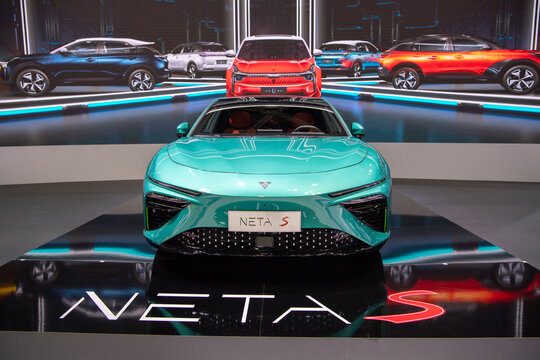 Neta S Special Version on display at Bangkok International Motor Show 2023 on March 21, 2023 in Nonthaburi, Thailand.