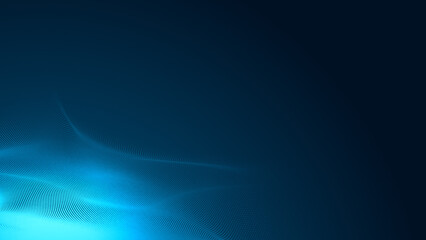 Abstract dot white blue wave gradient texture technology background.