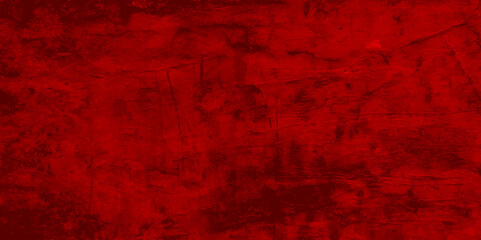 Grunge red wall. Horror red wall texture cement background abstract dark color design are light with white gradient background.