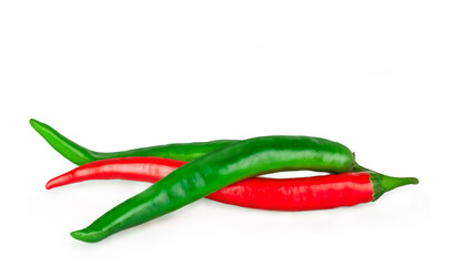 Peppers bitter isolated on a white background