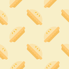 pie seamless pattern vector illustration