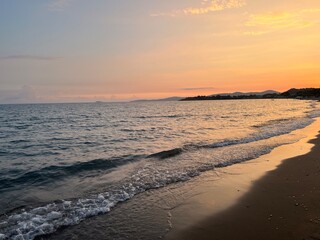 Sunset in the Aegean Sea 