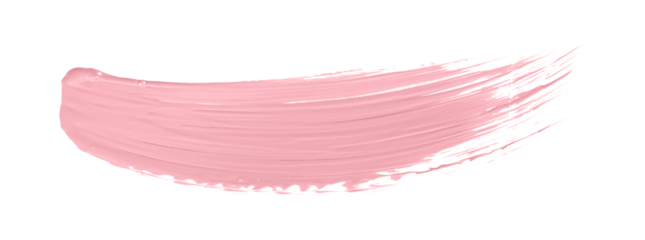 Shiny pink brush isolated on transparent background. pink watercolor png
