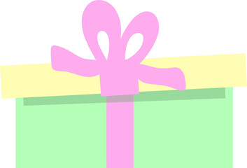 Pastel colours present box