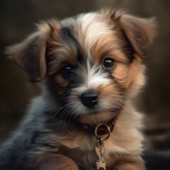 portrait of a puppy, cute