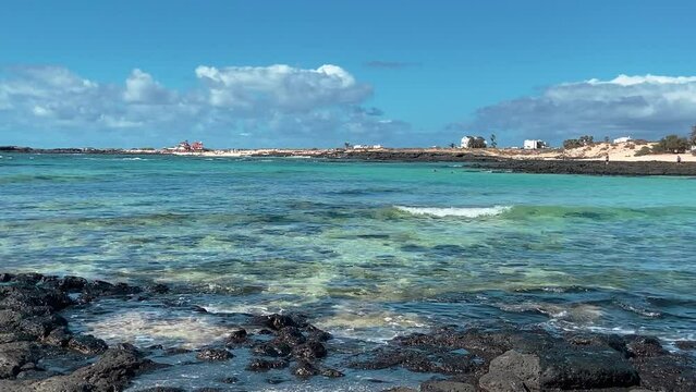 The clear waters at Playa El Cotillo El Cotillo Fuerteventura 