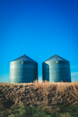 grain silo and farm storage bin