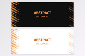 Fototapeta premium Banner with halftone patterrn. Background with geometric shapes.