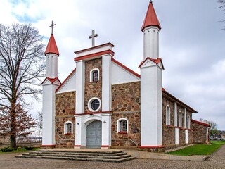 General view and architectural details of the Roman Catholic Church of Our Lady of Consolation...