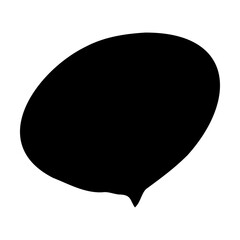 hand drawn speech bubbles set on transparent background. png