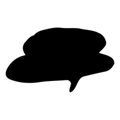 hand drawn speech bubbles set on transparent background. png