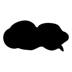 hand drawn speech bubbles set on transparent background. png