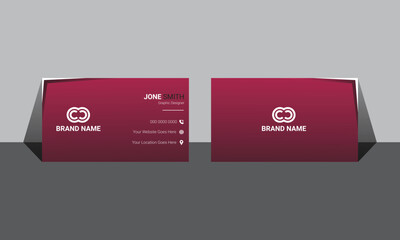 Business Card, Modern business card template, Flat design, Business Card Layout, Double sided business card template, Black business card, White business card design, professional business card
