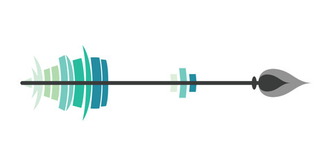 Creative Decorative Arrow Element. Beautiful Floral and Indian Ethnic Arrows. Cupid arrow with flowers and hearts. Valentine's Day, love, romantic concept.Vector illustration. 