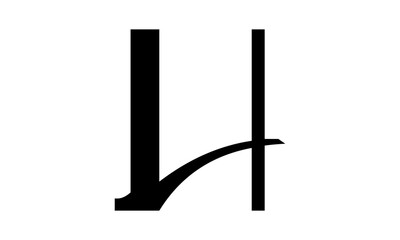 Abstract letter H logo vector design