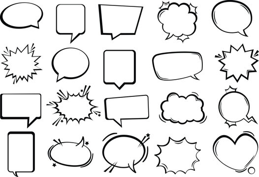 Vector speech clouds chat bubble icon. Vector illustration EPS 10