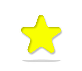 Obraz premium 3d star vector icon design. perfect for kid book, kid graphic design. astronomy design style. 