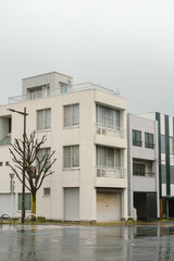 Numazu village old building in Shizuoka, Japan. retro filter