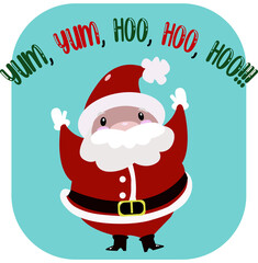 santa claus with a bag