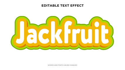 editable jackfruit text effect