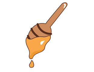 Wooden Honey Stick